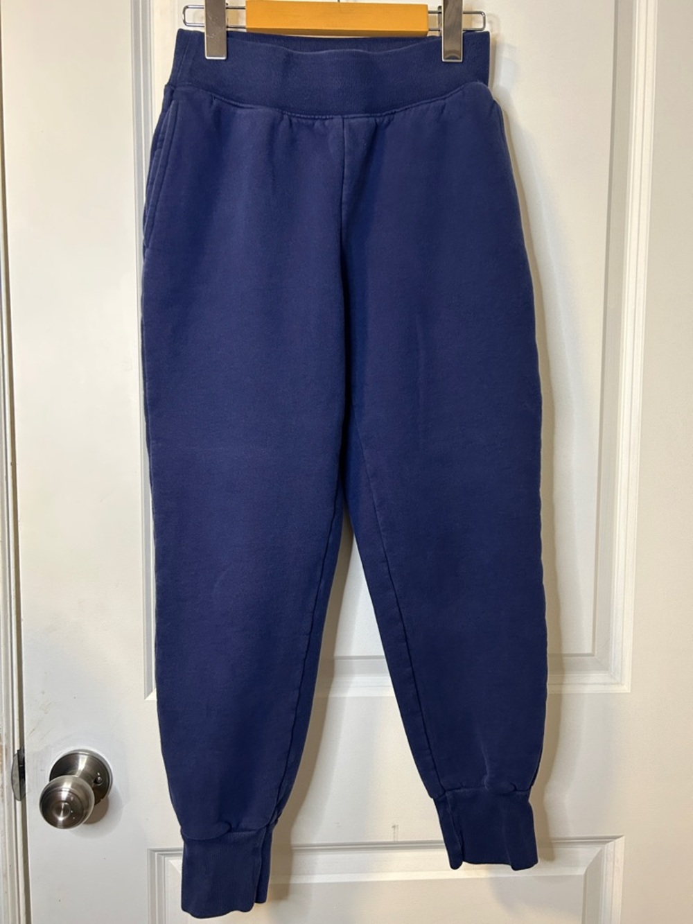 93. TNA Navy Blue Fleece Joggers for Women